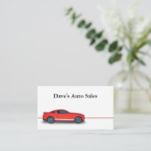 中古車販売店 名刺 (スタンド正面)