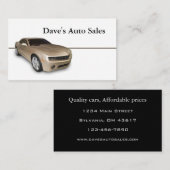 中古車販売店 名刺 (正面/裏面)