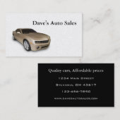 中古車販売店 名刺 (正面/裏面)