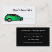 中古車販売店 名刺 (正面/裏面)