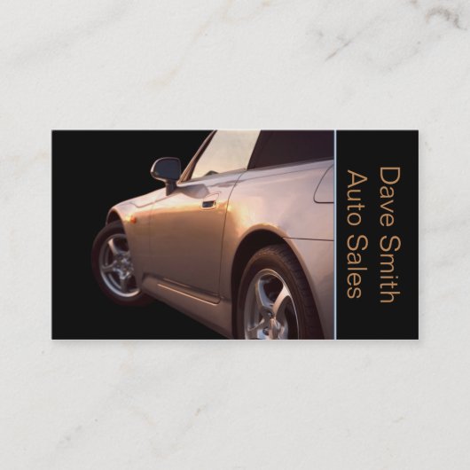 中古車販売店 名刺 (正面)