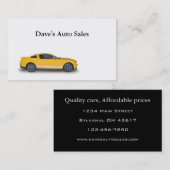 中古車販売店 名刺 (正面/裏面)