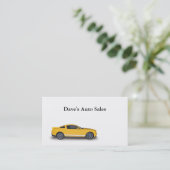 中古車販売店 名刺 (スタンド正面)