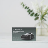 中古車販売店 名刺 (スタンド正面)