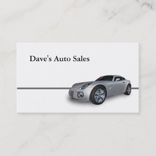 中古車販売店 名刺 (正面)