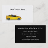中古車販売店 名刺 (正面/裏面)