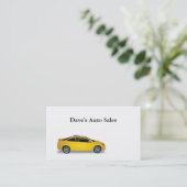 中古車販売店 名刺 (スタンド正面)