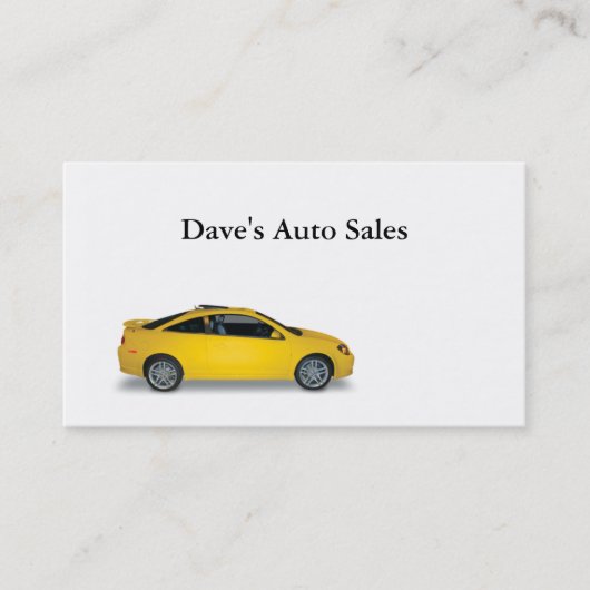 中古車販売店 名刺 (正面)