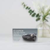 中古車販売業者 名刺 (スタンド正面)