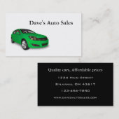 中古車販売業者 名刺 (正面/裏面)