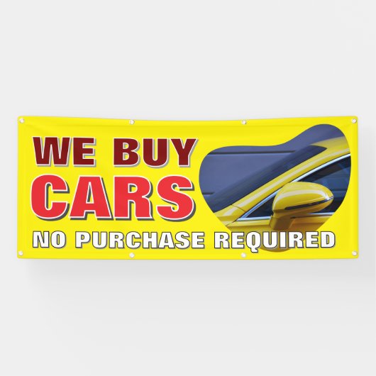 中古車買用バナカスタムー 横断幕 (横)