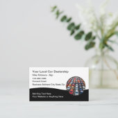 中古車車の販売業者名刺 名刺 (スタンド正面)