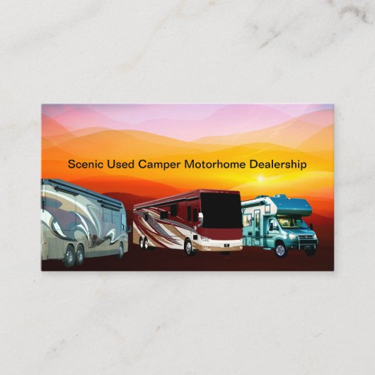 中古Camper Motorhome Dealerの名刺 名刺 (正面)