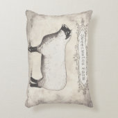 中和されたリバーシブルファームハウスの羊の枕 アクセントクッション (正面(垂直))