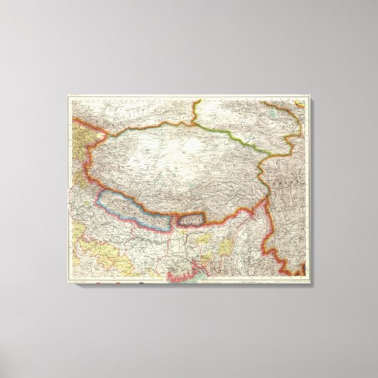 中国とチベット キャンバスプリント (正面)