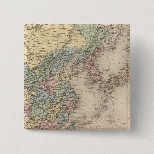 中国と韓国 缶バッジ (正面)