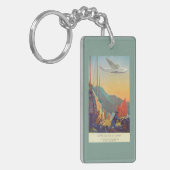 中国に飛ぶ鍋アメリカのクリッパー キーホルダー (正面左)