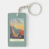 中国に飛ぶ鍋アメリカのクリッパー キーホルダー (裏面)