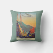 中国に飛ぶ鍋アメリカのクリッパー クッション (裏面)