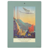 中国に飛ぶ鍋アメリカのクリッパー クリップボード (裏面)