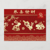中国のうさぎ年 シーズンポストカード (正面)