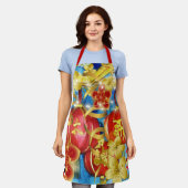 中国のお祝い エプロン (着用した状態)