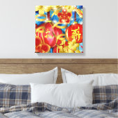 中国のお祝い キャンバスプリント (インサイチュ (寝室))