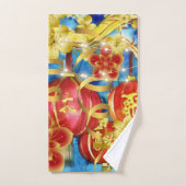 中国のお祝い バスタオルセット (ハンドタオル)