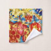 中国のお祝い バスタオルセット (ウォッシュタオル)