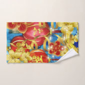 中国のお祝い バスタオルセット (ハンドタオル)