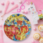 中国のお祝い ペーパープレート (パーティー)