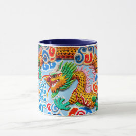 中国のでカラフルな壁の芸術 マグカップ