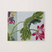 中国ので赤いスイレン、容積Iのプレート82、から「 ジグソーパズル (横)