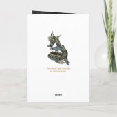 中国ので青いドラゴンの挨拶及びNotecards シーズンカード (裏面)