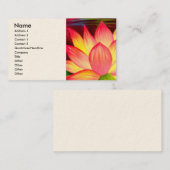 中国のなはすスイレンの花の芸術の名刺 名刺 (正面/裏面)