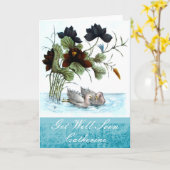 中国のなアヒルおよびはすは健康なカードをすぐに得ます カード (黄色い花)