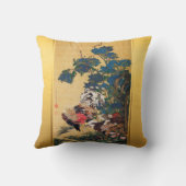 中国のなオンドリの新年2017の日本のな芸術Pillow1 クッション (裏面)