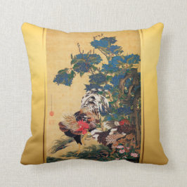 中国のなオンドリの新年2017の日本のな芸術Pillow1 クッション