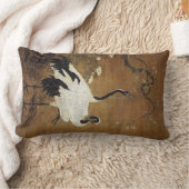 中国のなスクロール芸術クレーン鳥の花の枕 ランバークッション (ブランケット)