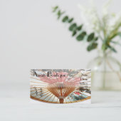 中国のなタケ傘 -- アジア商品 名刺 (スタンド正面)