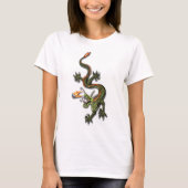 中国のなドラゴンおよび真珠 Tシャツ (正面)