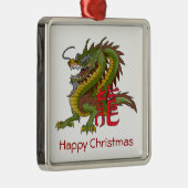 中国のなドラゴンのクリスマスのオーナメント メタルオーナメント (右)