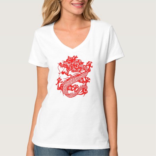 中国のなドラゴンのティー Tシャツ (正面)