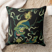 中国のなドラゴンのデザインの油性ペイントの装飾用クッション20x20 クッション (ブランケット)