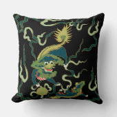 中国のなドラゴンのデザインの油性ペイントの装飾用クッション20x20 クッション (正面)