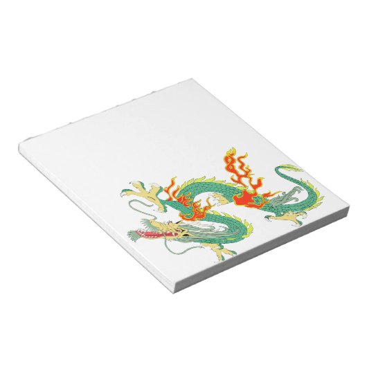中国のなドラゴンのメモ帳 ノートパッド (アングル)