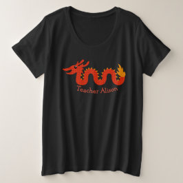 中国のなドラゴンの先生のスエットシャツ プラスサイズTシャツ