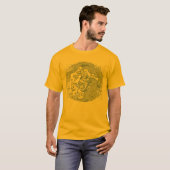 中国のなドラゴンの円の螺線形 Tシャツ (正面フル)