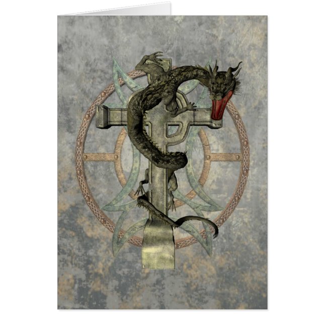 中国のなドラゴン及びケルト十字 (正面)