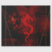 中国のなドラゴン ラッピングペーパー (フラット)